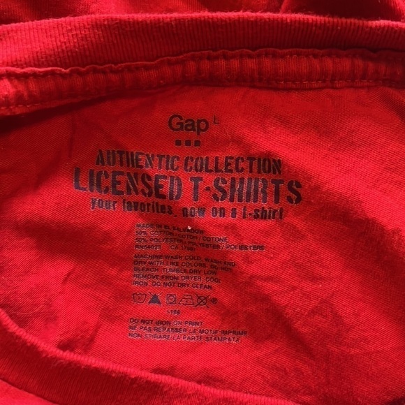 EUC throw back 90s Gap-colt 45-large, red tee. authentic collection licensed T - Picture 8 of 9